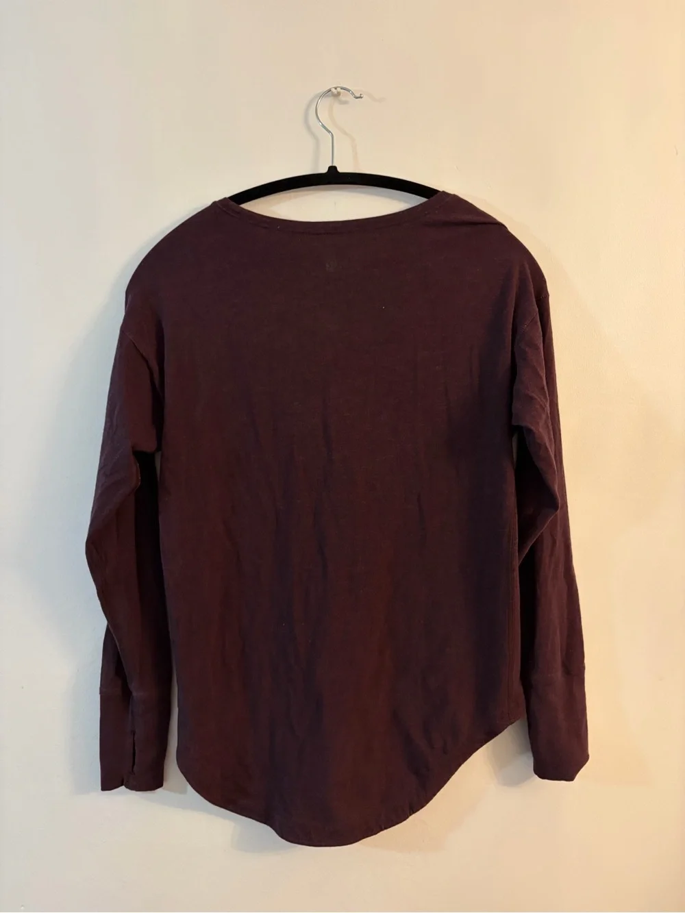 lululemon athletica Plum Long Sleeve V-Neck Tee